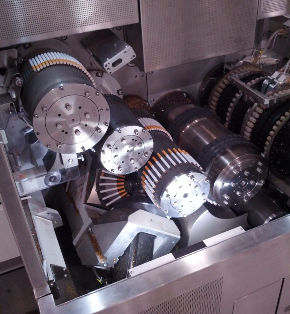 Maschine zur Produktion von Zigaretten